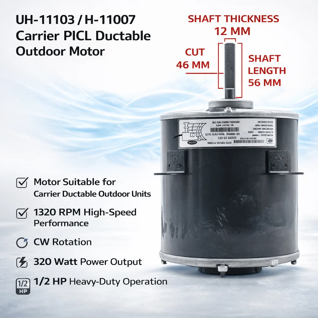 Carrier PICL Ductable Outdoor Motor