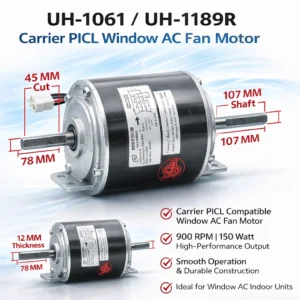 Carrier PICL Window AC Fan Motors