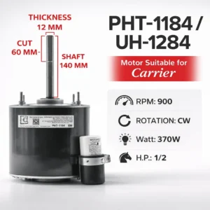 PHT-1184 / UH-1284 Carrier PICL Outdoor AC Fan Motor
