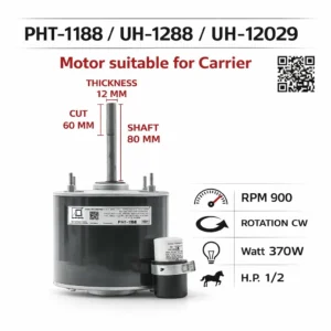 PHT-1188 / UH-1288 / UH-12029 Carrier PICL Outdoor AC Fan Motor